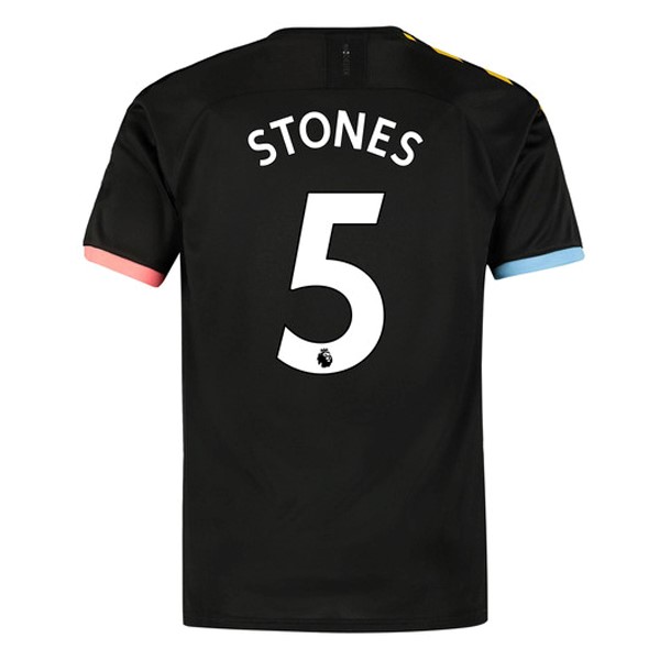 Camiseta Manchester City NO.5 Stones 2ª 2019 2020 Negro